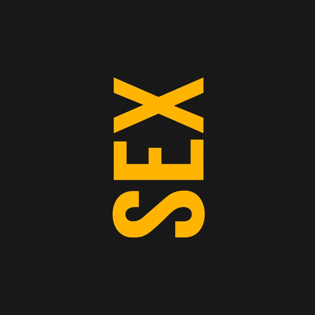 Logotipo de SEX en amarillo sobre negro